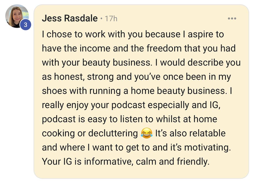 Feedback Zaara King